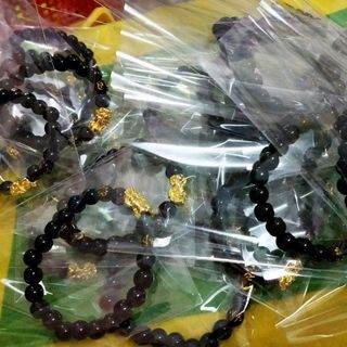 chuỗi đeo tay phong thủy 8li tỳ hưu kim loại ko phai màu