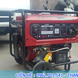 Máy phát điện chạy xăng Tomikama 6700s có đề