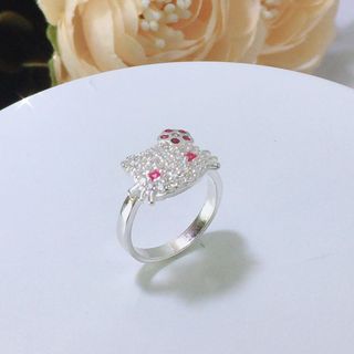 nhẫn trẻ em bạc ta