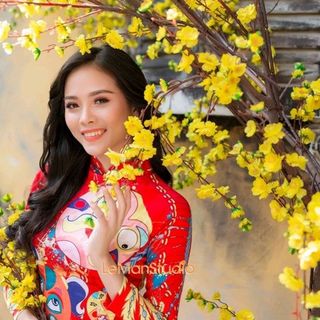 set áo dài truyền thống cá chép
