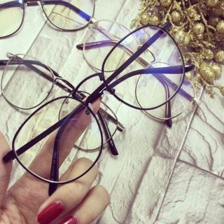 AH127 Mắt Kính Giả Cận Ngố Tròn 1A41