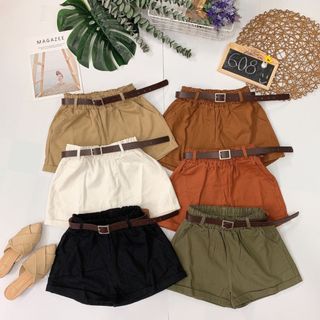 Quần short kaki kèm belt nhiều màu đẹp nè giá sỉ