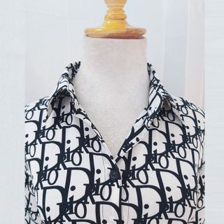 Đầm Sơ Mi Họa Tiết Chữ Cột Eo Big Size