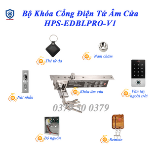 BỘ KHÓA ĐIỆN TỬ ÂM CỬA HPS-EDBLPRO-V1
