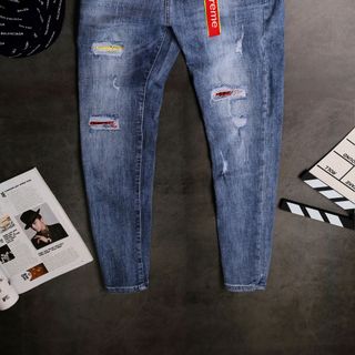Quần Jeans Nam Teen Rách Phong Cách giá sỉ