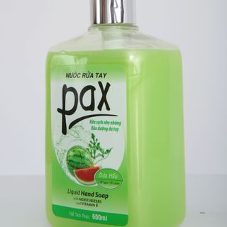 Nước rửa tay Pax 600ml - Trà Xanh - Dưa Hấu - Dâu - Đào Cam