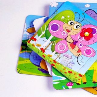 tranh ghép giấy loại dầy nhiều mẫu mã đẹp kích thước 14cm x 14cm
