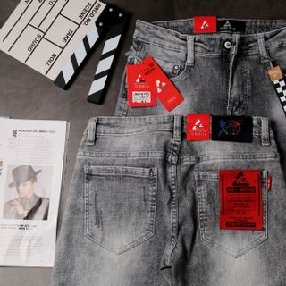 Quần Jeans Nam Teen Rách Màu Xám giá sỉ