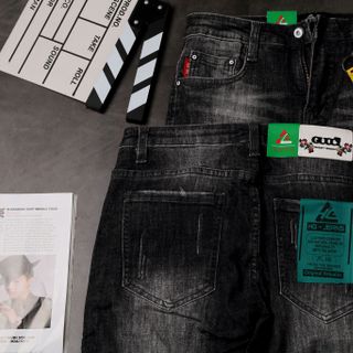 Quần Jeans Nam Teen Màu Đen Phong Cách giá sỉ