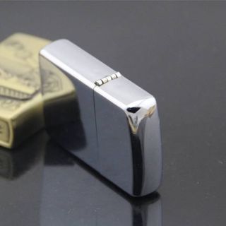 Bật lửa đá xăng cổ điển kiểu dáng Zippo F503 Bạc