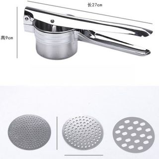 Dụng cụ ép củ quả làm sợi bún đa năng 3 vỉ khuôn Inox