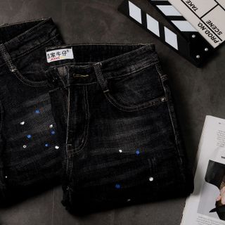 Quần Jeans Nam Teen Màu Đen
