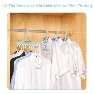 Móc Treo Quần Áo Đa Năng 9 Lỗ