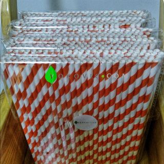 Xưởng Ống Hút Giấy Phi 6 Màu Da Cam Bảo Vệ Môi Trường Yokovic
