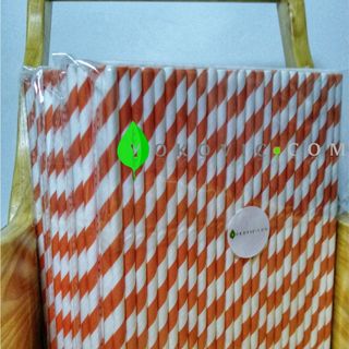 Xưởng Ống Hút Giấy Phi 6 Màu Da Cam Bảo Vệ Môi Trường Yokovic