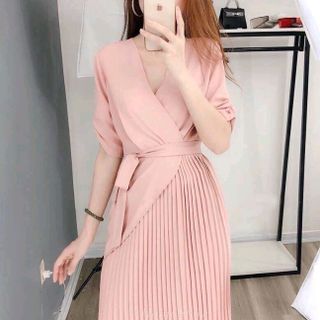 đầm umi xếp ly