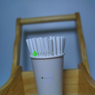Xưởng Ống Hút Giấy Phi 8 Màu Trắng Lá Bảo Vệ Môi Trường Yokovic