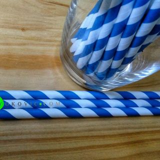 Xưởng Ống Hút Giấy Phi 6 Màu Xanh Dương Bảo Vệ Môi Trường Yokovic