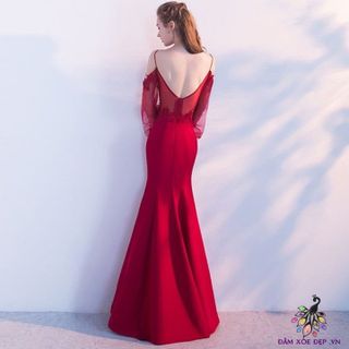 đầm dạ hội màu đỏ
