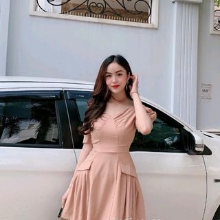 đầm lụa chéo A1