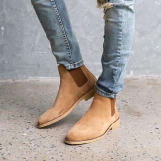 Chelsea boot da lộn