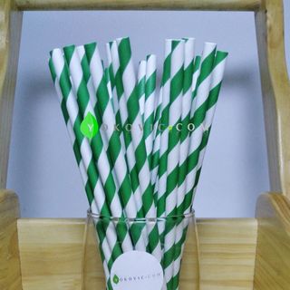 Xưởng Ống Hút Giấy Phi 6 Màu Xanh Lá Bảo Vệ Môi Trường Yokovic