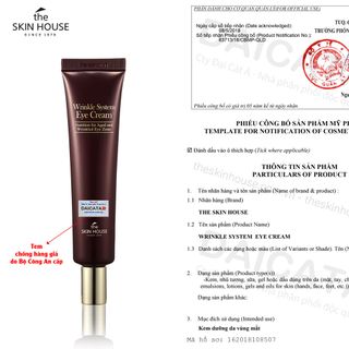 Kem mắt chuyên sâu giúp cải thiện lão hóa da vùng mắt THE SKIN HOUSE FS