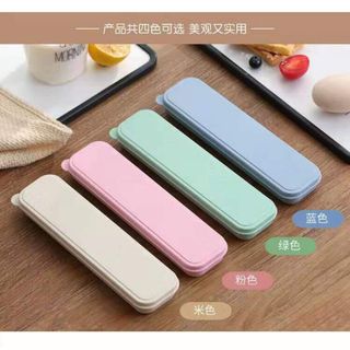 Đũa bộ Muỗng Nĩa Lúa Mạch kèm hộp tiện lợi du lịch / ăn trưa