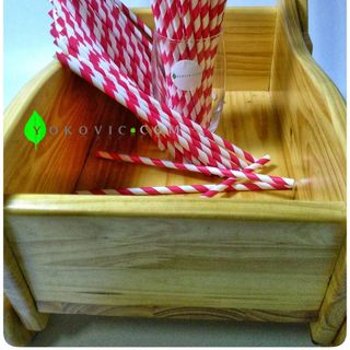 Xưởng Ống Hút Giấy Phi 6 Màu Đỏ Bảo Vệ Môi Trường Yokovic