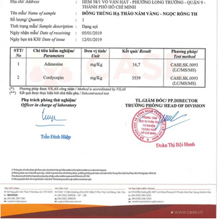 Đông trùng hạ thảo sấy khô 31gram/hủ
