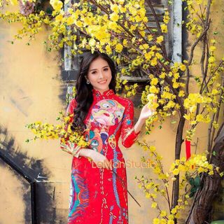 Áo dài truyền thống mẫu mới