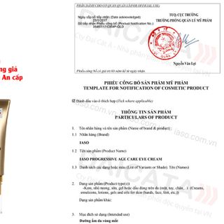 Kem Ngăn Ngừa Lão Hóa Da Vùng Mắt IASO FS