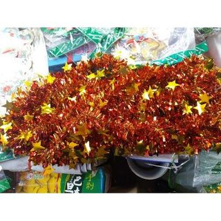 Dây kim tuyến trang trí nhiều màu 1 bộ 10 chiếc