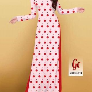 vải áo dài in 3d