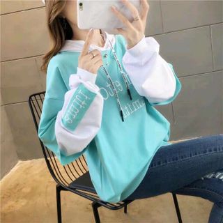 áo khoác nỉ hoodies thêu tay phối màu độc