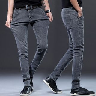 Quần jean nam dáng bao chuẩnđẹptỉ mỉ đừng điểm nhấn nhẹ tạo nét sang trọng-301