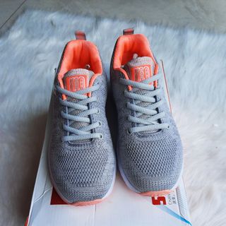 Giày sneaker nữ N-Fuxin màu xám cam thời trang thể thao Mã 1937 1