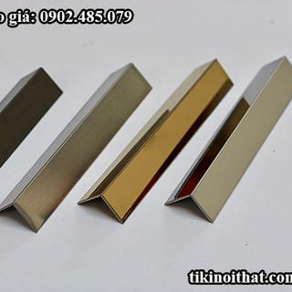 Nẹp Inox Chữ V V20x20 mm Vàng Gương