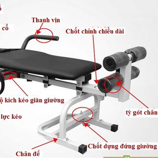 GIƯỜNG KÉO GIÃN CỘT SỐNG CỔ THẮT LƯNG TOÀN THÂN - bệnh nhân thoái hóa thoát vỊ