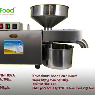 Máy ép dầu thực vật kinh doanh chuẩn Thái Lan