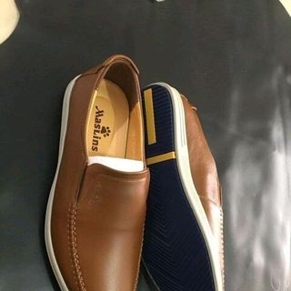 GIÀY LƯỜI NAM DA MỀM ĐẾ CAO SU - DA BÒ THẬT--