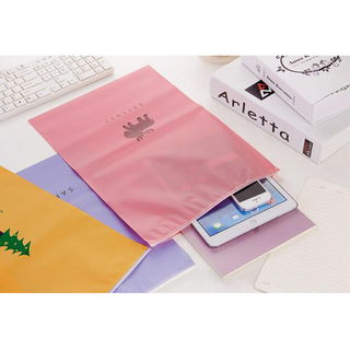 Túi ZIP bảo quản bằng nhựa PE 2 lớp có khóa kéo đựng đồ dùng khi đi du lịch tiện lợi