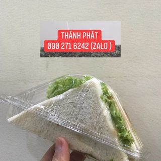 Hộp Nhựa Tam Giác Trong Đựng Bánh Mì Sandwich - Hộp nhựa H133 giá sỉ