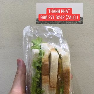 Hộp Nhựa Tam Giác Trong Đựng Bánh Mì Sandwich - Hộp nhựa H133