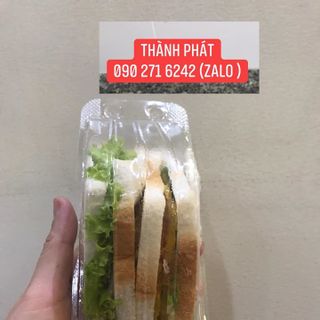 Hộp Nhựa Tam Giác Trong Đựng Bánh Mì Sandwich - Hộp nhựa H133