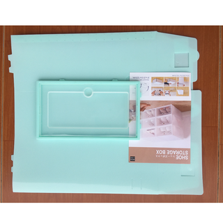 Hộp Đựng Giày Bằng Nhựa Cao Cấp màu xanh