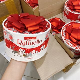 Kẹo socola dừa Raffaello Nga hộp tròn nơ 200g