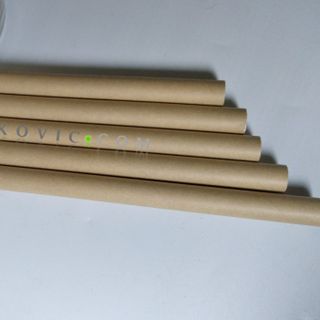 Giá Xưởng Bịch 50 Ống Hút Giấy Yokovic 12x197mm Màu NâuKraft Hút Trân Châu Thạch