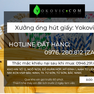 Giá Xưởng Bịch 50 Ống Hút Giấy Yokovic 12x197mm Màu NâuKraft Hút Trân Châu Thạch