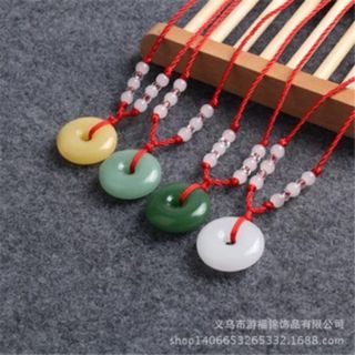 Dây chuyền sợi đỏ mặt đồng điếu/mặt phật